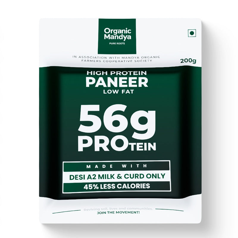 A2 Low Fat High Protein Paneer (28g Protein per 100g)