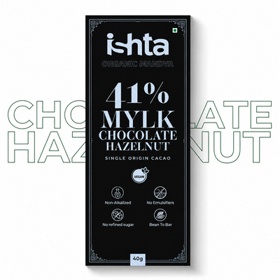 Mylk Chocolate with Hazelnut Vegan Bar (40g)