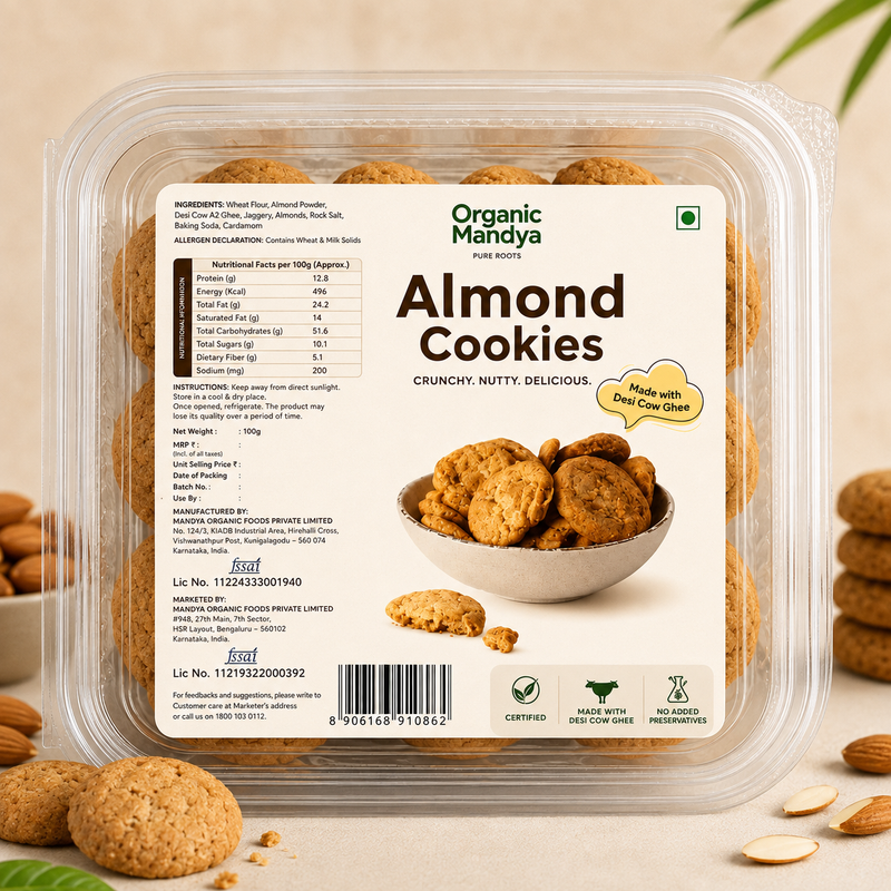 Almond Cookies (Eggless) | Badam Biscuits