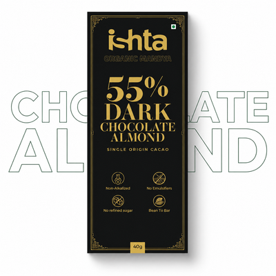 Dark chocolate with Almonds (40g)
