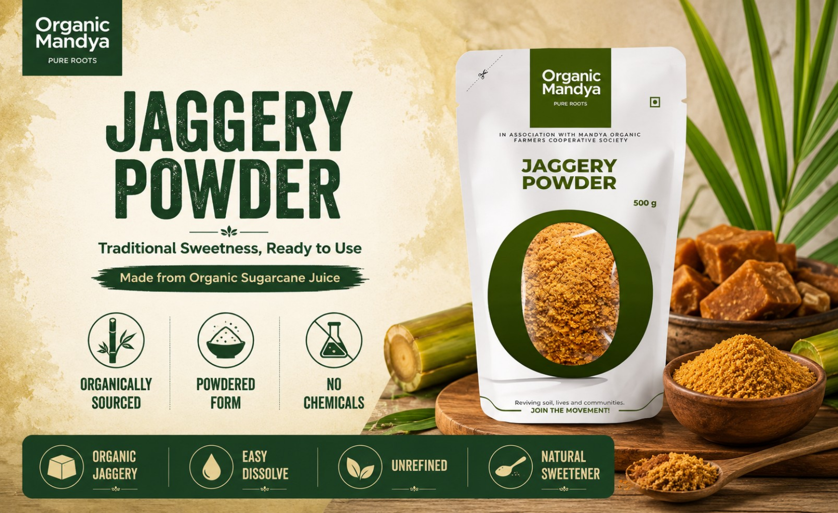 oragnic - jaggery - powder