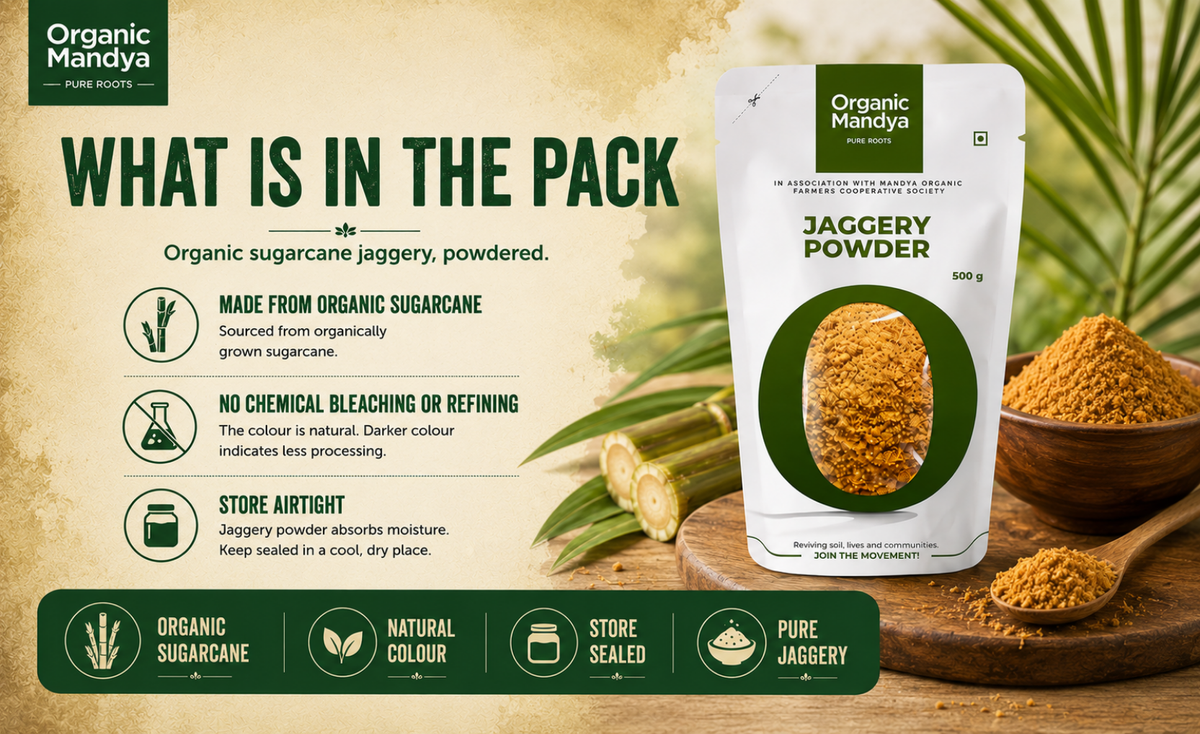 storage - jaggery - powder