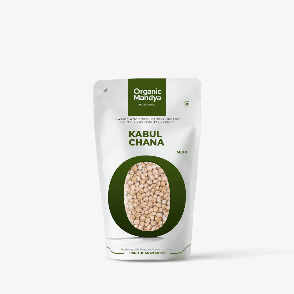 Organic Mandya- Kabul Chana- 500g Front