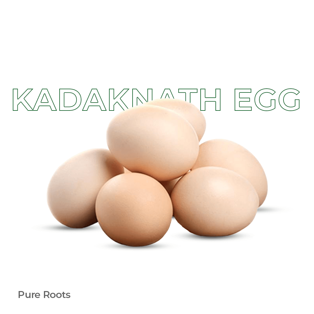 Kadaknath egg (pack of 6) - Organic Mandya