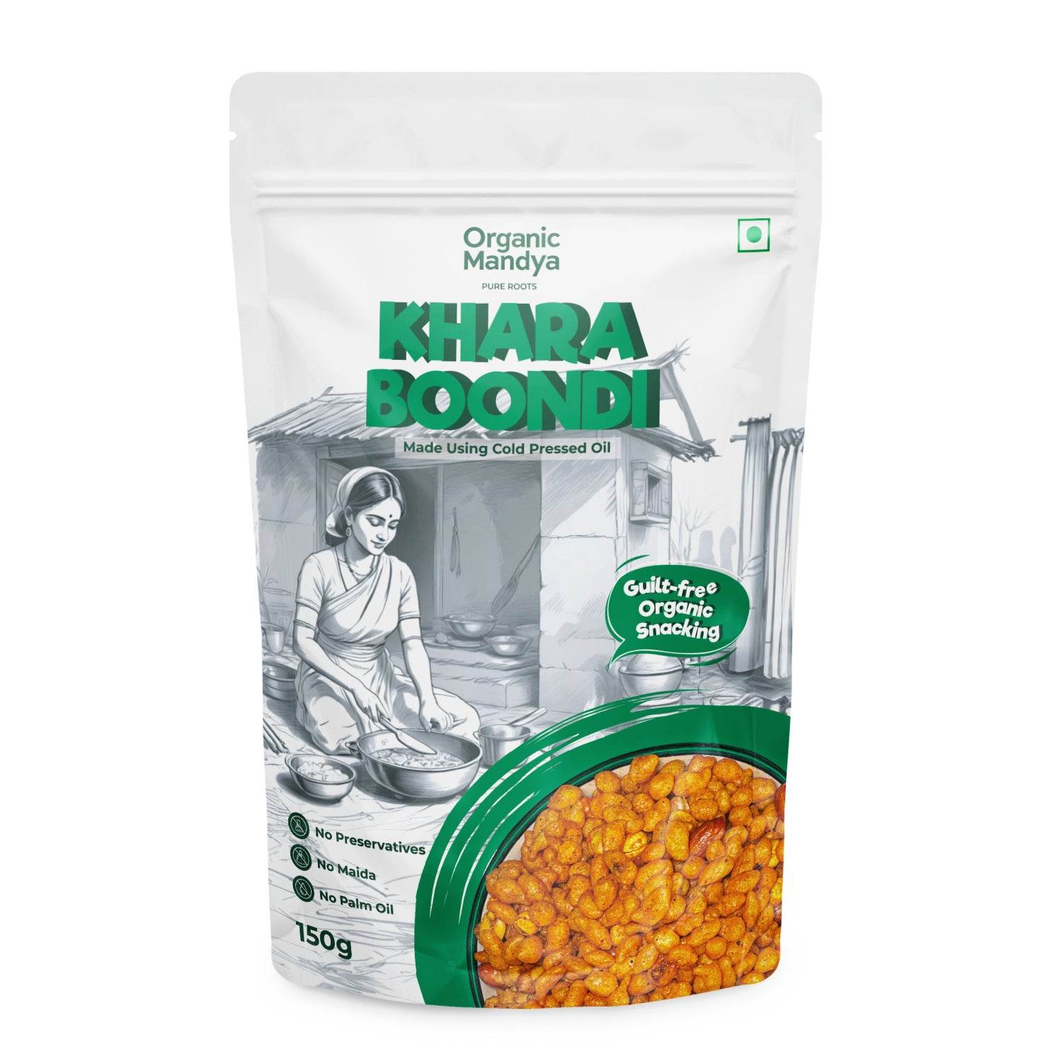 Kharaboondi (150g) front -Organic Mandya 