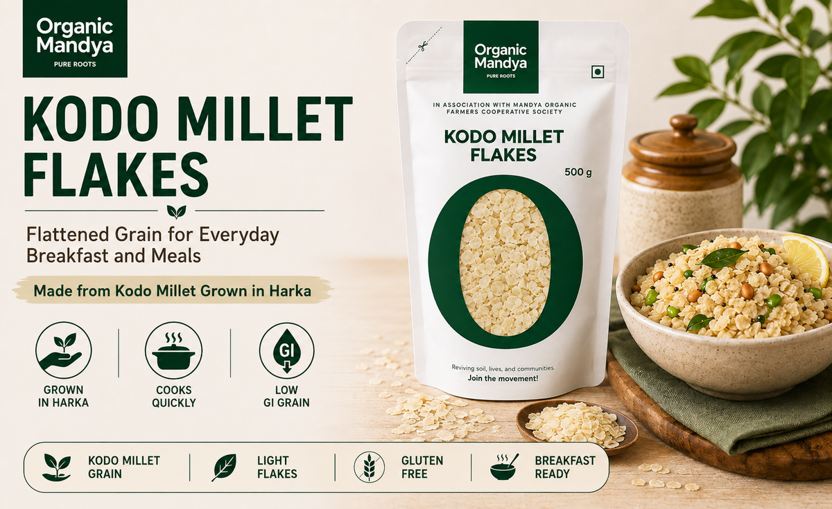 Kodo millet flakes product