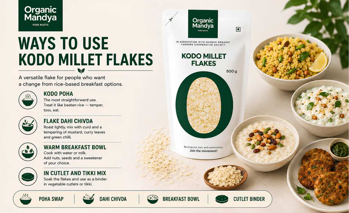 Usage - guide - kodo - millet - flakes