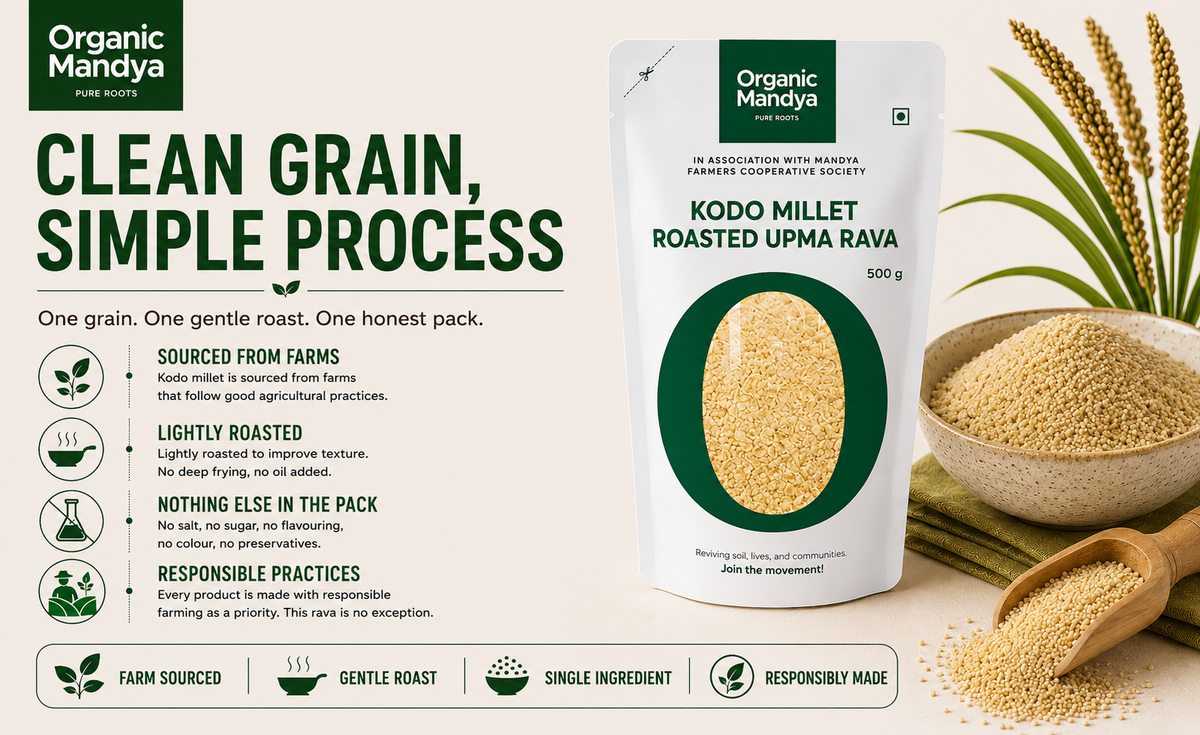 Kodo Millet Upma Process