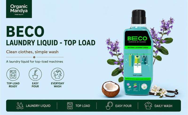 Laundry Liquid Top Load Detergent for Tough Stains - Beco
