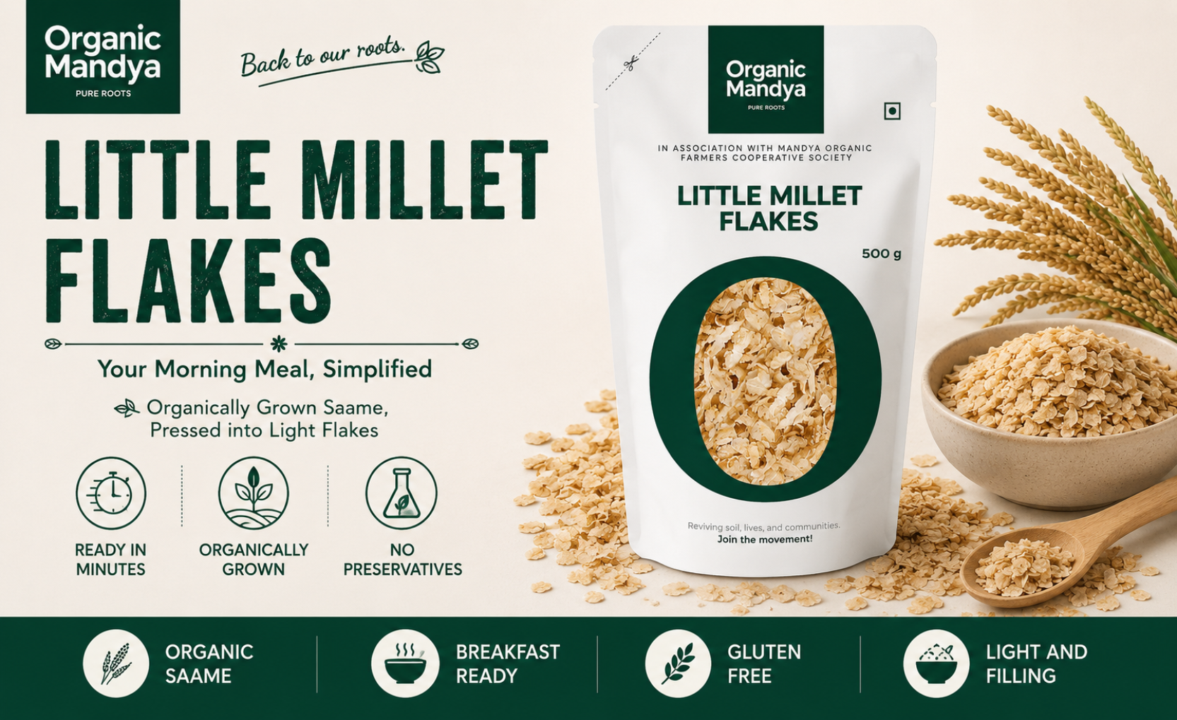 Organic - little - millet - flakes