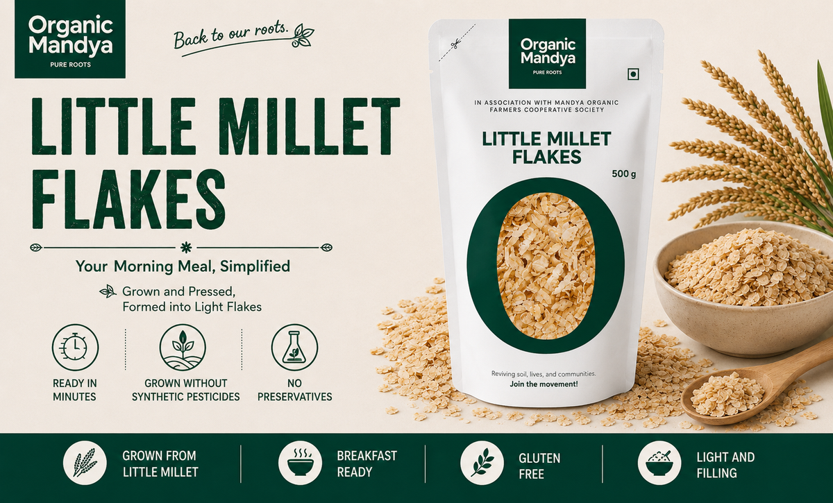 grown little millet flakes