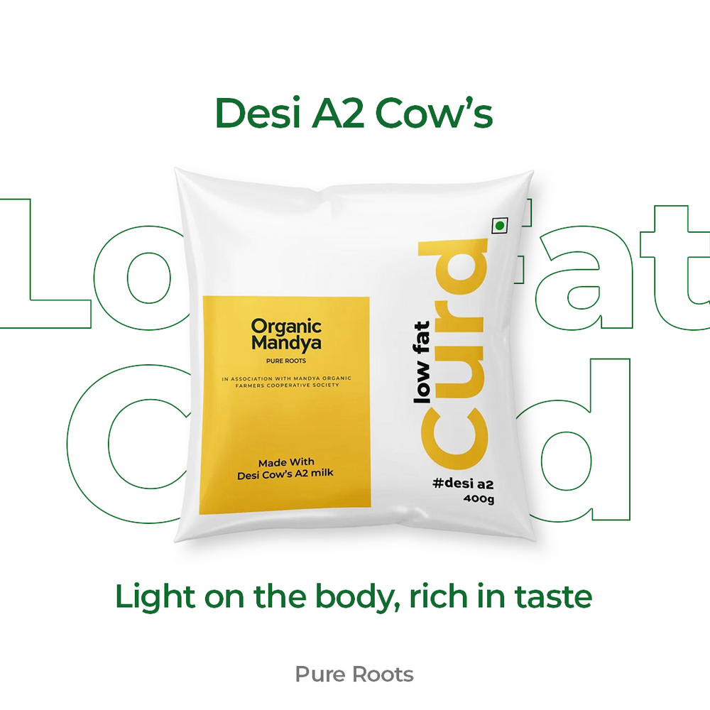 A2 Low Fat Curd Organic Mandya
