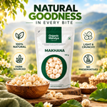 Organic Mandya Natural Raw Makhana | Phool Makhana (Fox Nuts)