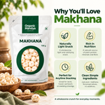 Organic Mandya Natural Raw Makhana | Phool Makhana (Fox Nuts)