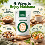 Organic Mandya Natural Raw Makhana | Phool Makhana (Fox Nuts)