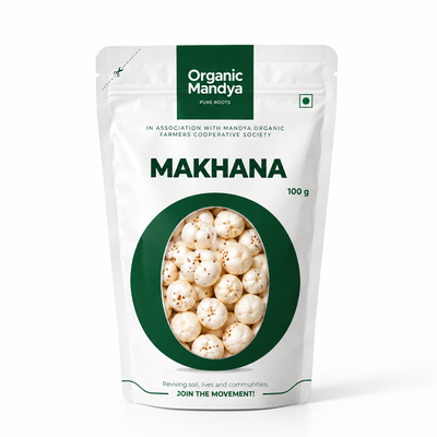 Organic Mandya Natural Raw Makhana (Phool Makhana)