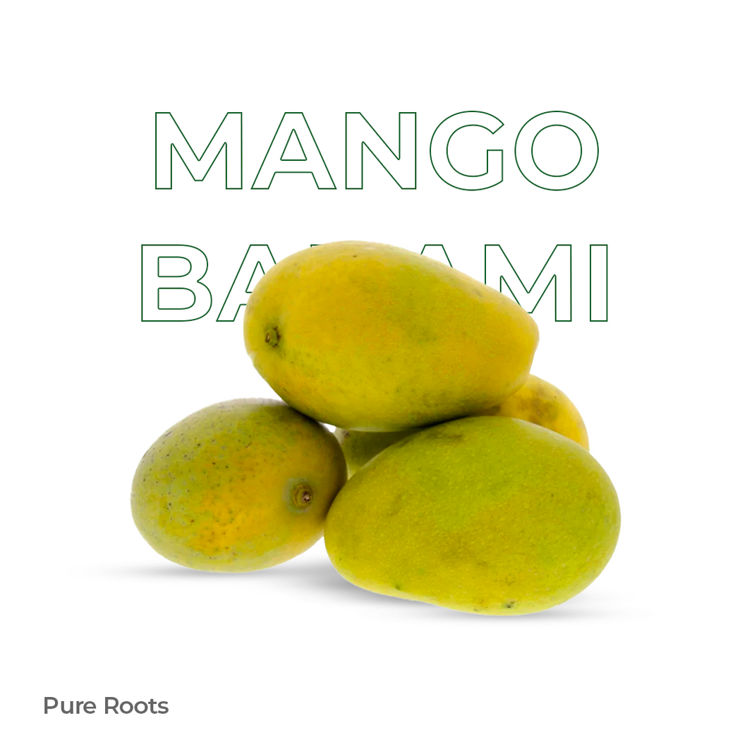 Organic Mango Badami Raw (Semi-ripe & mildly sweet)