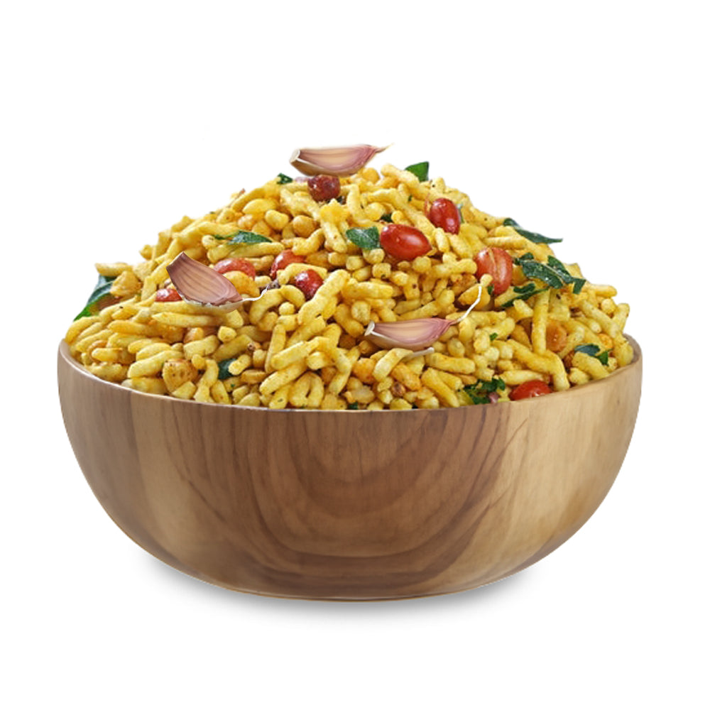 Masala puffed rice with garlic - Organic mandya