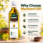 Mustard Oil Cold Pressed & Unrefined (500ml)