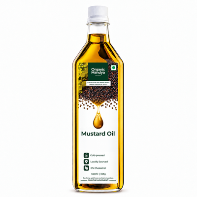 Mustard Oil Cold Pressed & Unrefined (500ml)