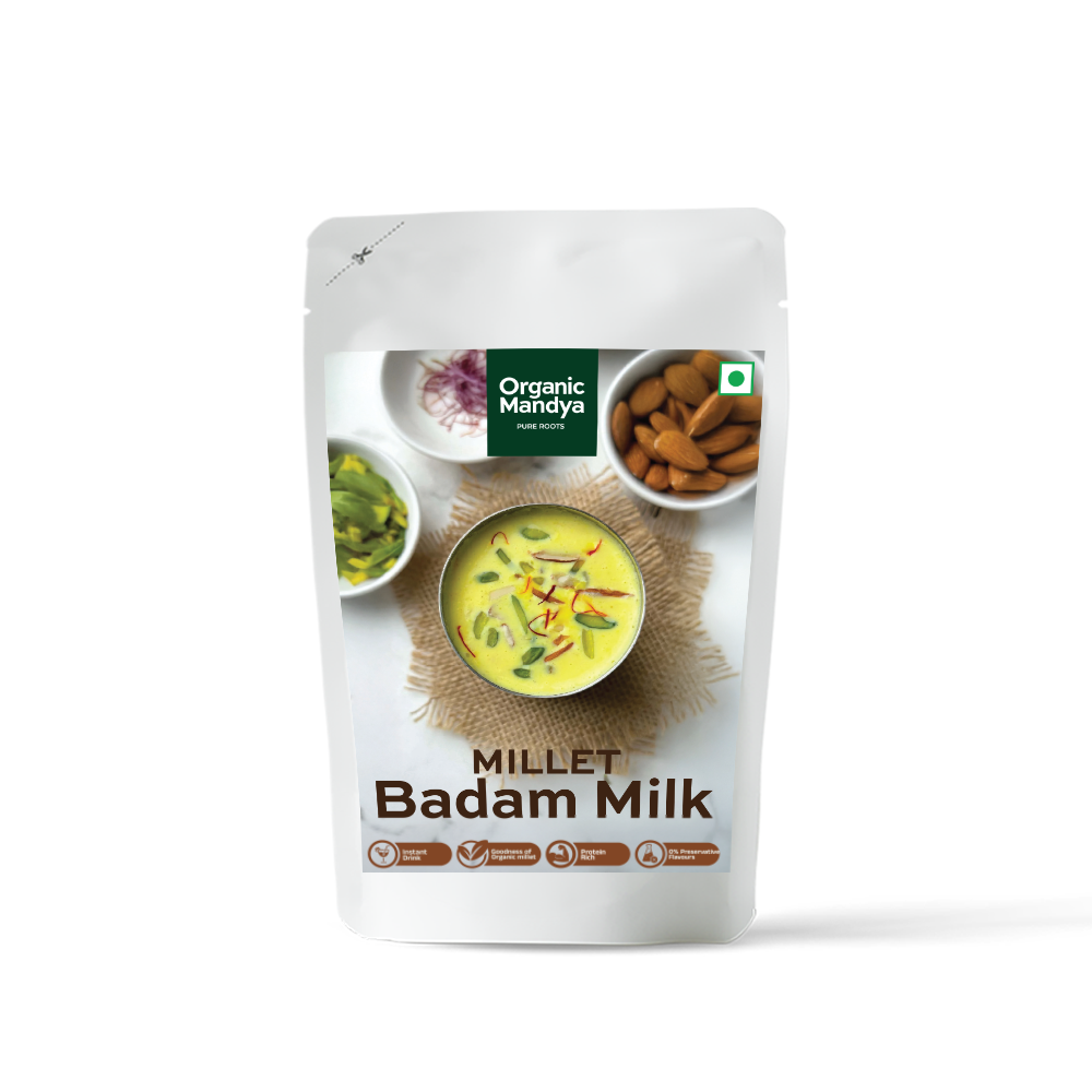 Millet Badam Milk 200g Front-Organic Mandya 
