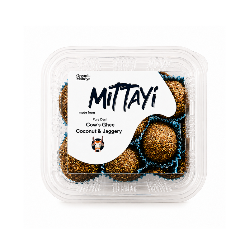 Organic Mandya Mittayi – Chemical-Free Traditional Milk & Jaggery Sweet