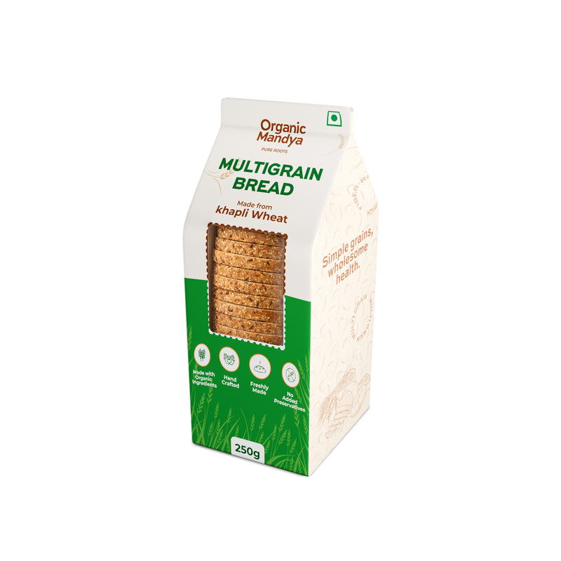 Organic Multi Grain Bread (250g) – High Fiber Healthy Bread