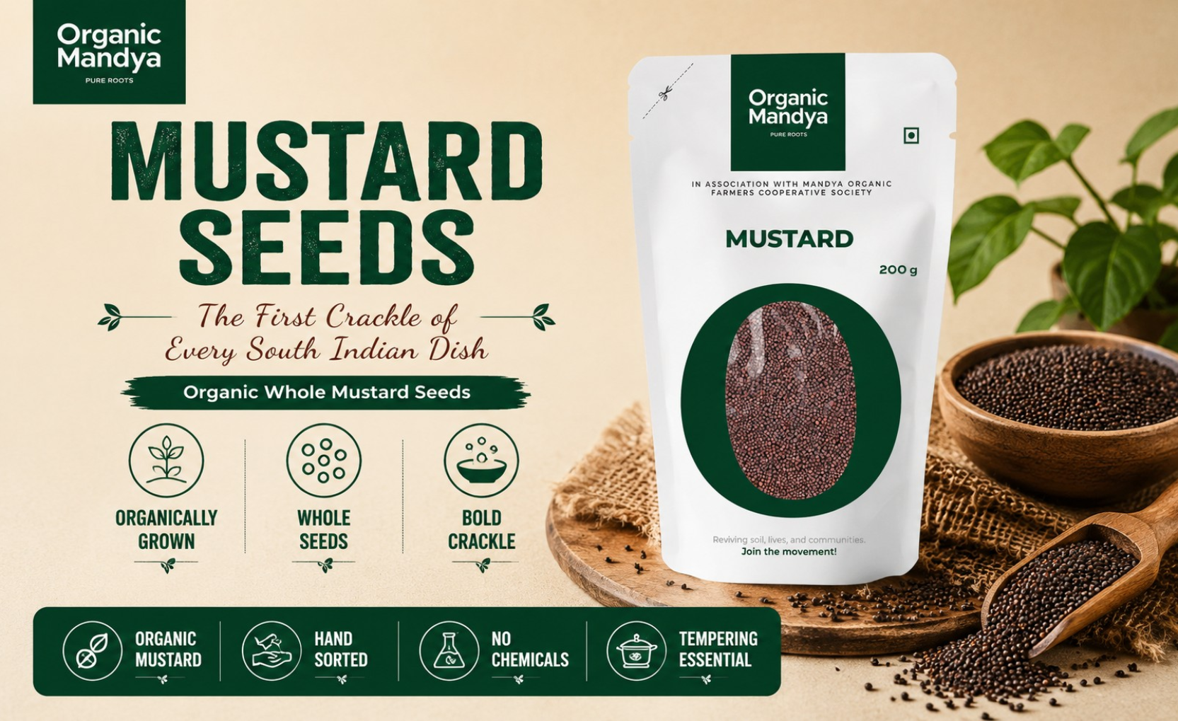 indian mustard seeds for planting Organic Mustard Seeds (Sasive) – Pure, Natural & Aromatic