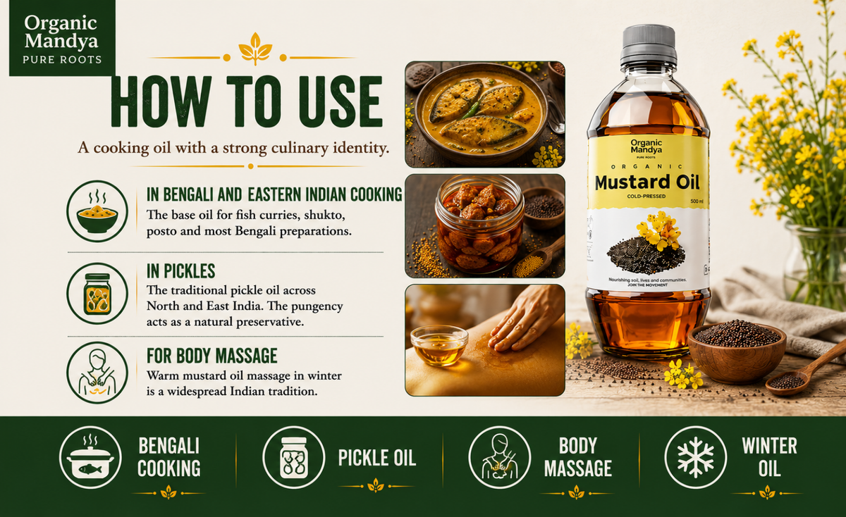 usage - mustard - oil