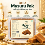 Bellada Mysuru Pak | Jaggery Mysuru Pak with A2 Desi Cow Ghee (250g)