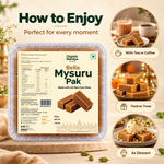 Bellada Mysuru Pak | Jaggery Mysuru Pak with A2 Desi Cow Ghee (250g)