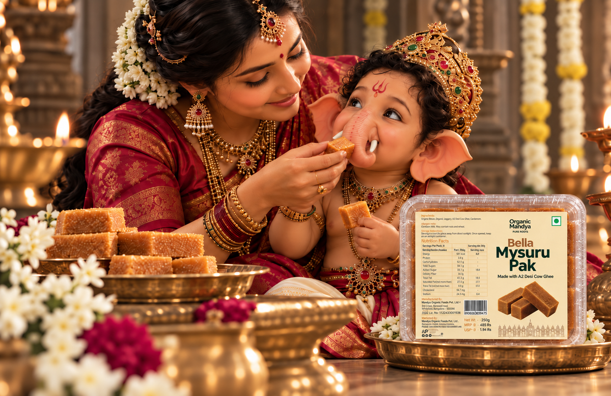 Bella Mysuru Pak — Made with A2 Desi Cow Ghee