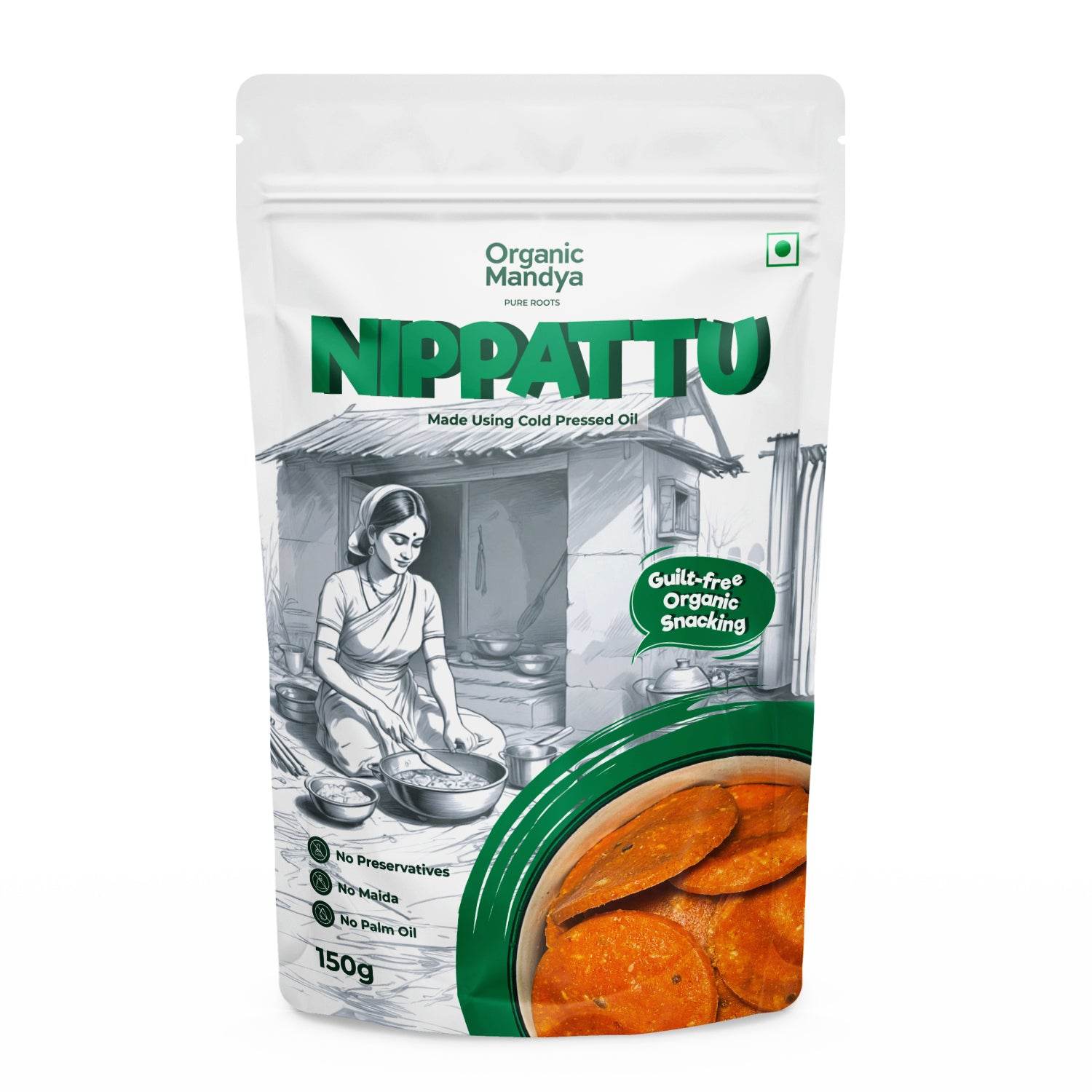 Nipattu (150g) front - Organic Mandya 