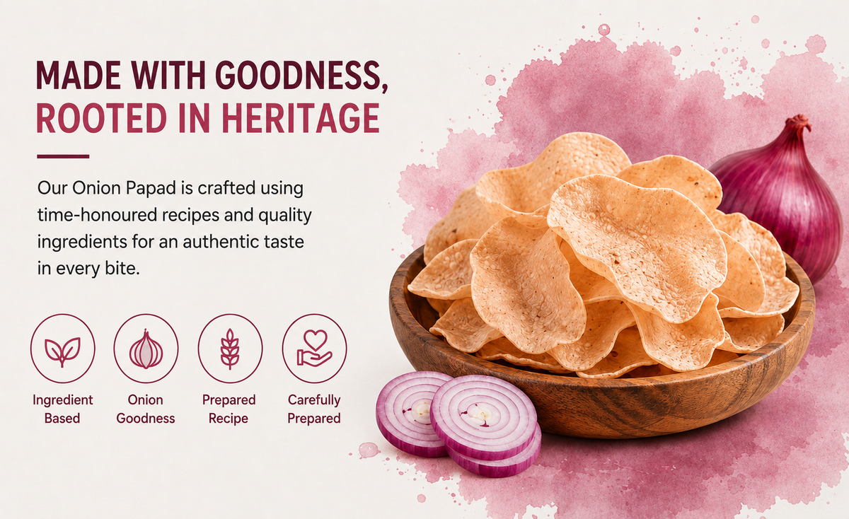Crunchy Onion Papad
