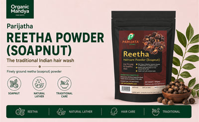 Parijatha Reetha Powder 100g – Natural Herbal Hair Cleanser
