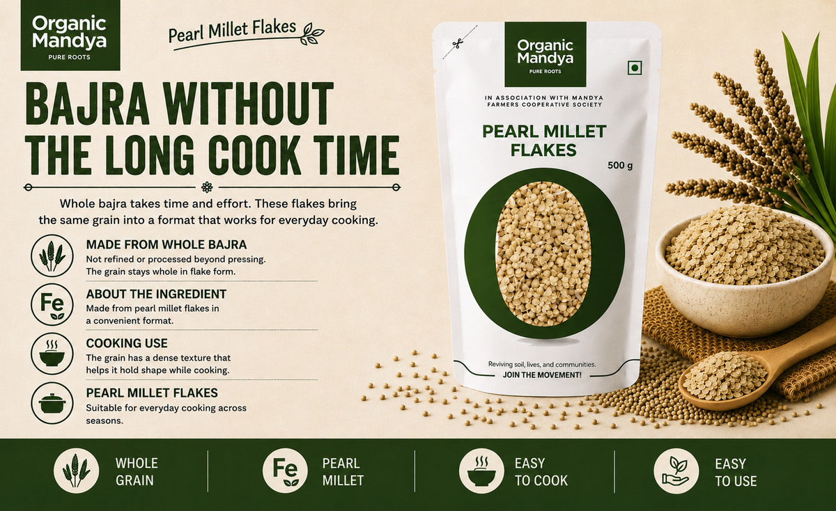 Organic Mandya Pearl Millet Flakes