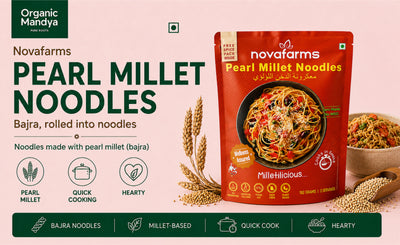 Pearl Millet Noodles 192g by Novafarms | Healthy Millet Noodles India