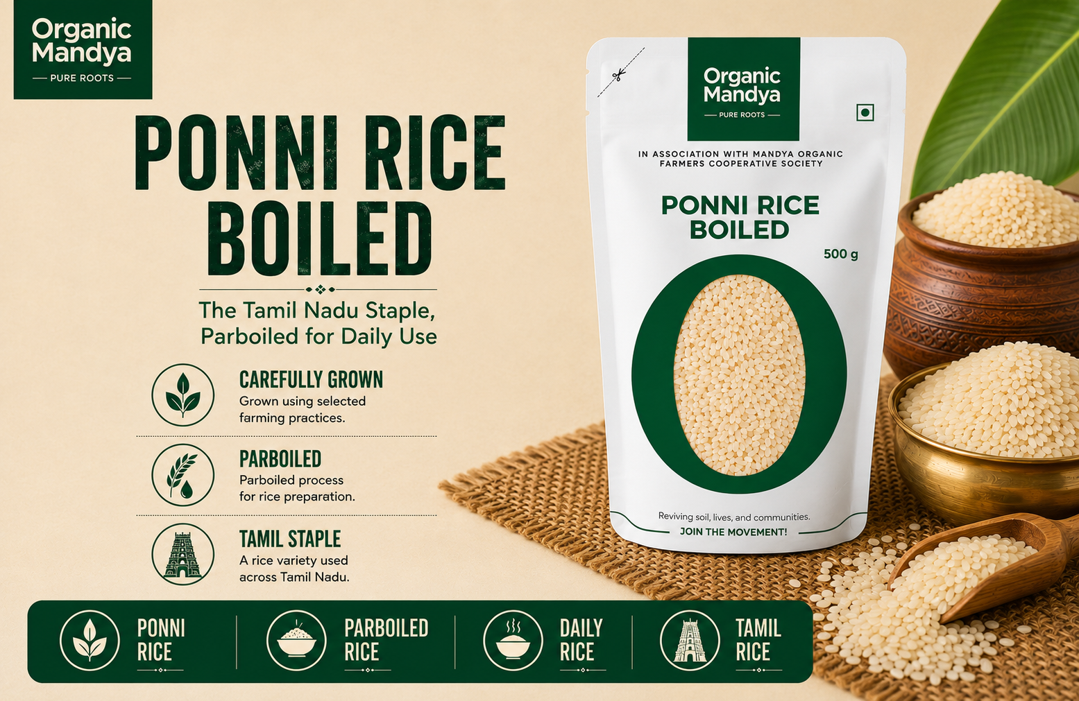 Ponni Rice Boiled Pack