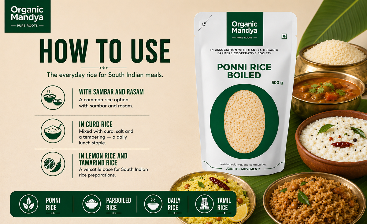 Parboiled Ponni rice pack