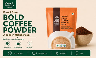 Pure & Sure Bold Coffee Powder 200g | Filter Coffee Online