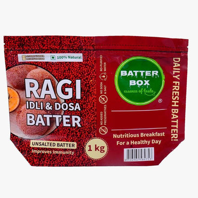 Organic Ragi Idly/Dosa Batter – Fresh, Fermented & Preservative-Free