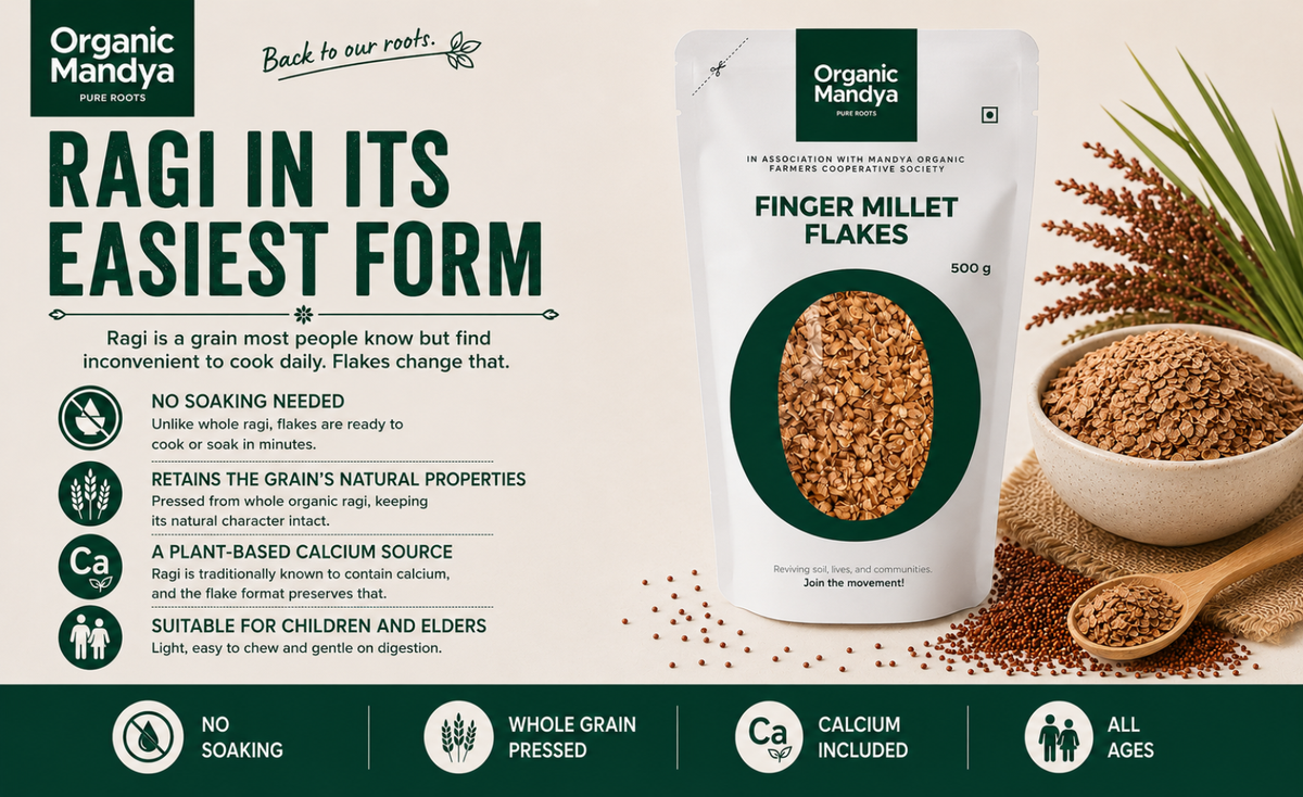 Natural - finger - millet - flakes