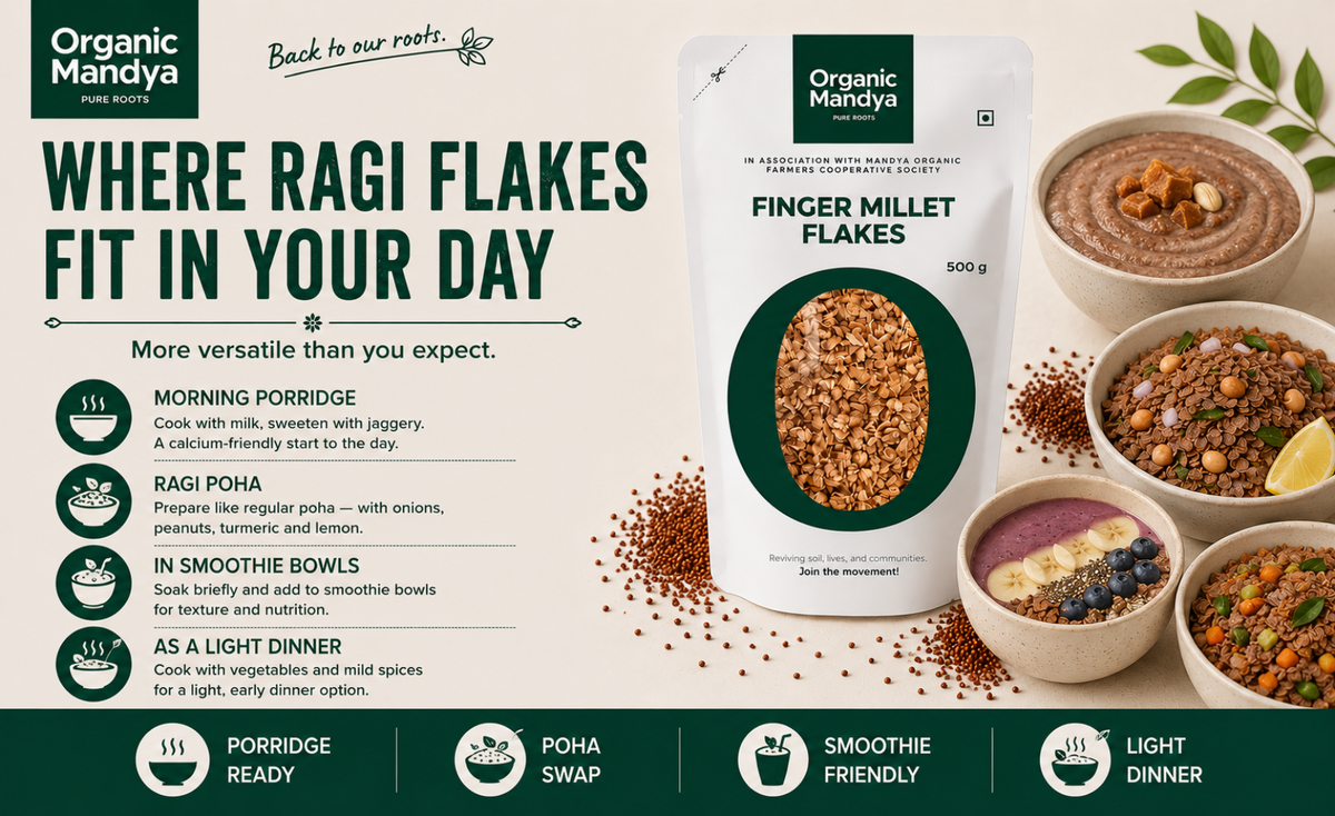 Usage - finger - millet - flakes
