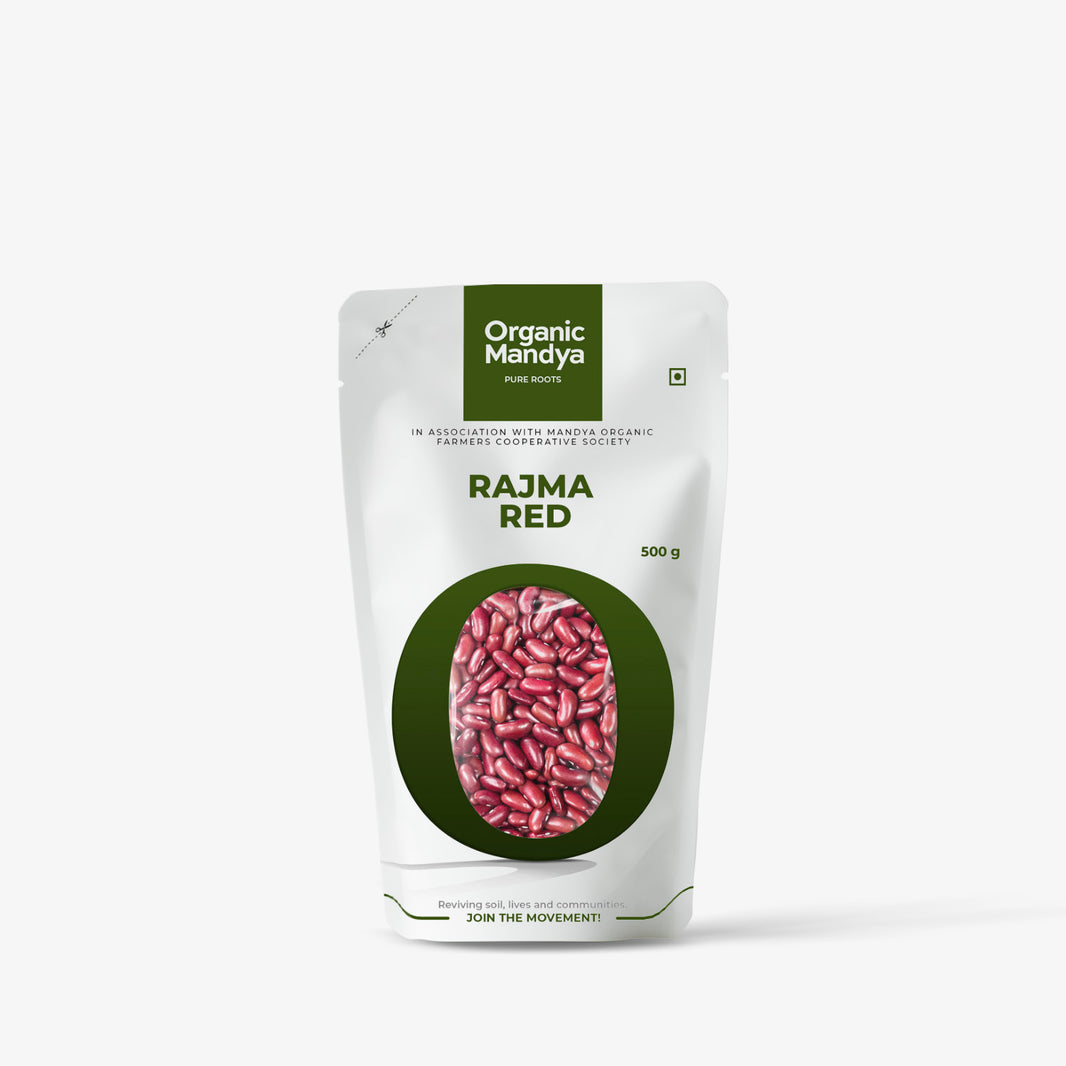 Organic Mandya Rajma Red Front - 500g