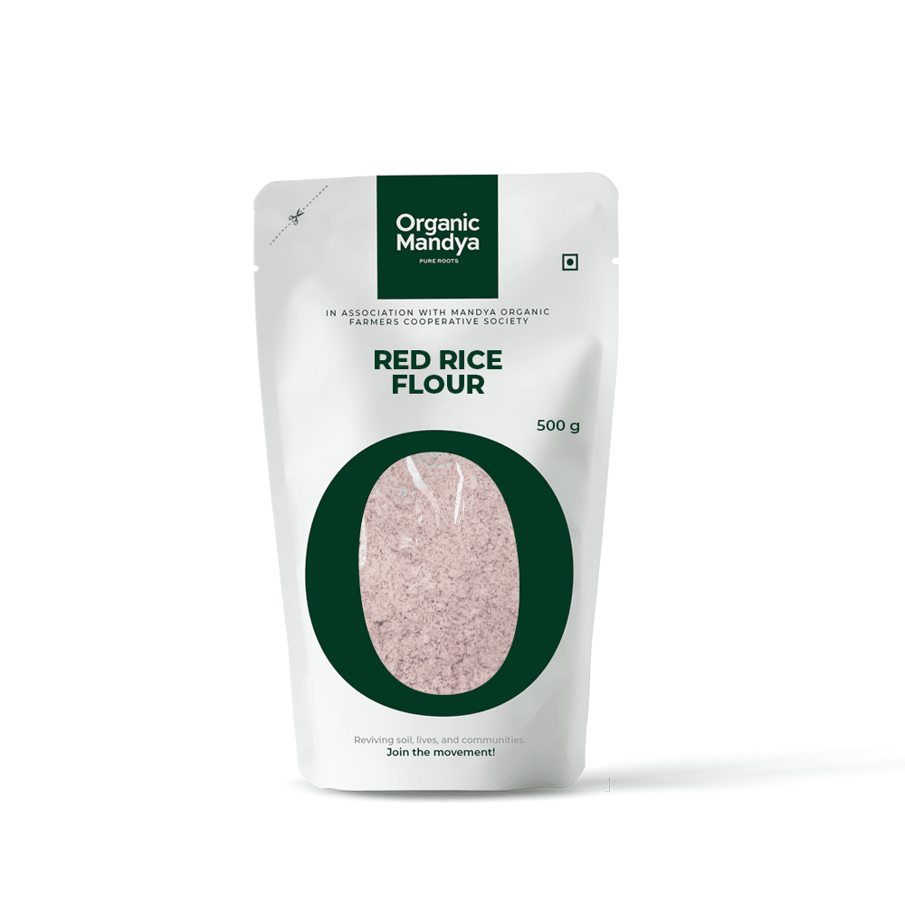 Organic Red Rice Flour - Organic Mandya