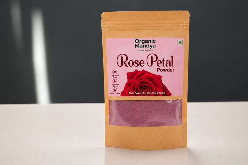 Rose Petal Powder (Gulab Powder) Shade Dried (100g)