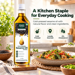 Cold Pressed Black Sesame Oil (Til / Gingelly / Nallennai)
