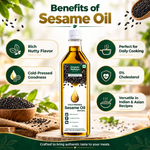 Cold Pressed Black Sesame Oil (Til / Gingelly / Nallennai)