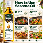 Cold Pressed Black Sesame Oil (Til / Gingelly / Nallennai)
