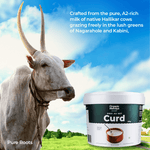 Organic A2 Low Fat Curd (Desi Cow Milk)